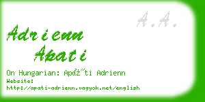 adrienn apati business card